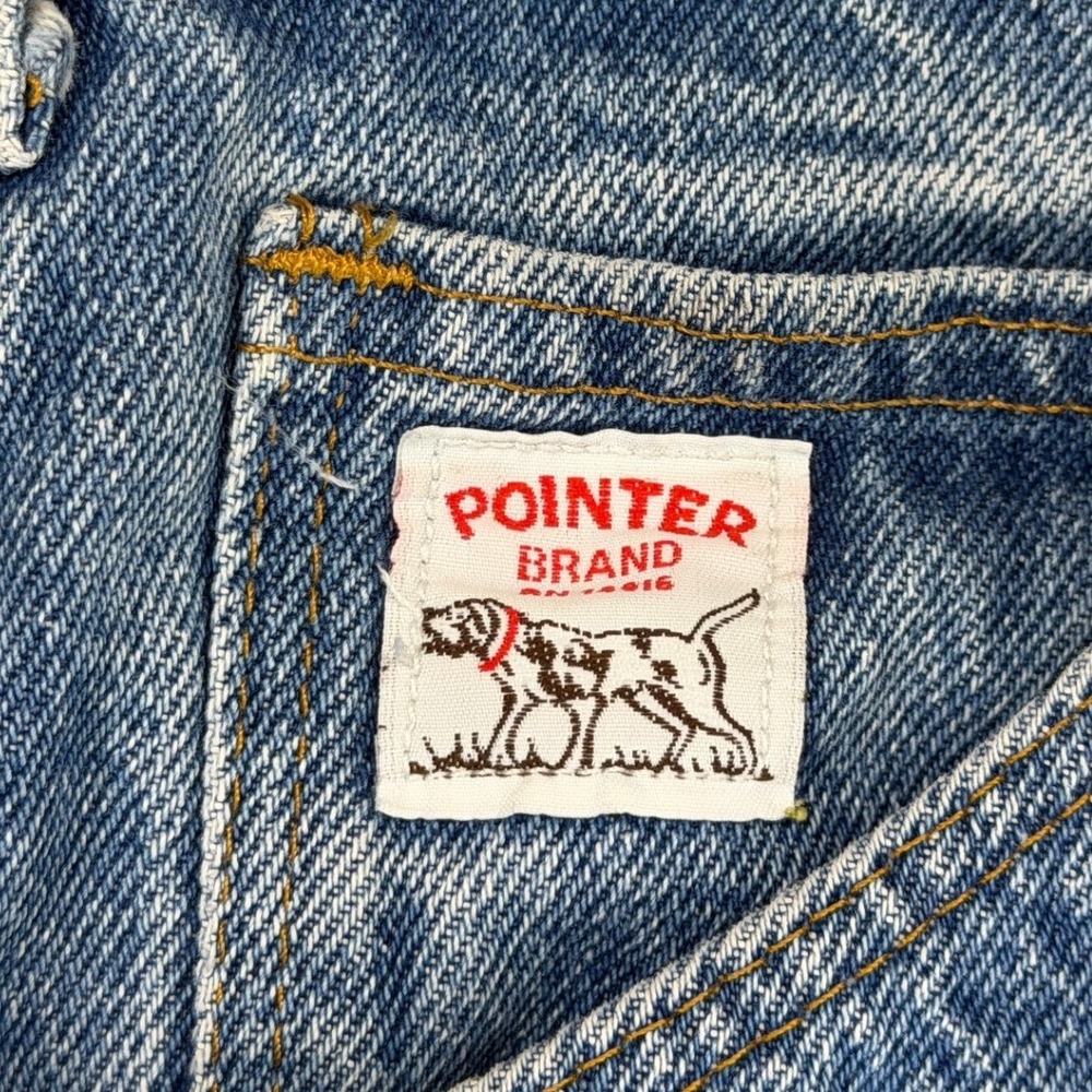 Pointer Brand Carpenter Jeans Mens 30 Workwear Blue Hammer Loop USA Made GOOD - Picture 3 of 13